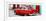 Cuba Fuerte Collection Panoramic - Cuban Red Classic Car in Havana-Philippe Hugonnard-Framed Photographic Print