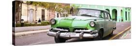 Cuba Fuerte Collection Panoramic - Cuban Retro Car at Sunset-Philippe Hugonnard-Stretched Canvas