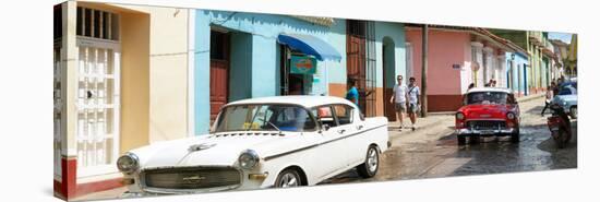 Cuba Fuerte Collection Panoramic - Cuban Street Scene-Philippe Hugonnard-Stretched Canvas