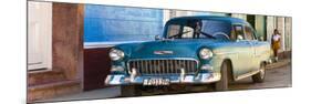 Cuba Fuerte Collection Panoramic - Cuban Street Scene-Philippe Hugonnard-Mounted Photographic Print