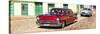 Cuba Fuerte Collection Panoramic - Cuban Taxis-Philippe Hugonnard-Stretched Canvas