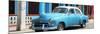 Cuba Fuerte Collection Panoramic - Cuban Turquoise Car-Philippe Hugonnard-Mounted Premium Photographic Print