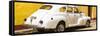 Cuba Fuerte Collection Panoramic - Cuban White Car-Philippe Hugonnard-Framed Stretched Canvas