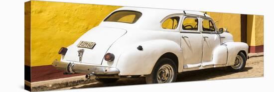 Cuba Fuerte Collection Panoramic - Cuban White Car-Philippe Hugonnard-Stretched Canvas