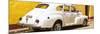 Cuba Fuerte Collection Panoramic - Cuban White Car-Philippe Hugonnard-Mounted Photographic Print