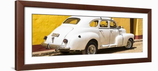 Cuba Fuerte Collection Panoramic - Cuban White Car-Philippe Hugonnard-Framed Photographic Print