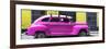 Cuba Fuerte Collection Panoramic - Deep Pink Vintage Car-Philippe Hugonnard-Framed Photographic Print