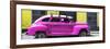 Cuba Fuerte Collection Panoramic - Deep Pink Vintage Car-Philippe Hugonnard-Framed Photographic Print