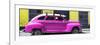 Cuba Fuerte Collection Panoramic - Deep Pink Vintage Car-Philippe Hugonnard-Framed Photographic Print