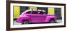 Cuba Fuerte Collection Panoramic - Deep Pink Vintage Car-Philippe Hugonnard-Framed Photographic Print