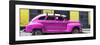 Cuba Fuerte Collection Panoramic - Deep Pink Vintage Car-Philippe Hugonnard-Framed Photographic Print