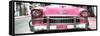 Cuba Fuerte Collection Panoramic - Detail on Pink Classic Chevrolet-Philippe Hugonnard-Framed Stretched Canvas