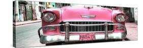 Cuba Fuerte Collection Panoramic - Detail on Pink Classic Chevrolet-Philippe Hugonnard-Stretched Canvas