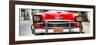 Cuba Fuerte Collection Panoramic - Detail on Red Classic Chevrolet-Philippe Hugonnard-Framed Premium Photographic Print
