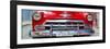 Cuba Fuerte Collection Panoramic - Detail on Red Classic Chevy-Philippe Hugonnard-Framed Premium Photographic Print