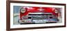 Cuba Fuerte Collection Panoramic - Detail on Red Classic Chevy-Philippe Hugonnard-Framed Photographic Print