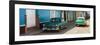 Cuba Fuerte Collection Panoramic - Green Cars in Trinidad-Philippe Hugonnard-Framed Photographic Print