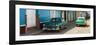Cuba Fuerte Collection Panoramic - Green Cars in Trinidad-Philippe Hugonnard-Framed Photographic Print