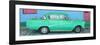 Cuba Fuerte Collection Panoramic - Green Classic Car in Trinidad-Philippe Hugonnard-Framed Photographic Print