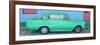 Cuba Fuerte Collection Panoramic - Green Classic Car in Trinidad-Philippe Hugonnard-Framed Photographic Print