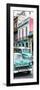 Cuba Fuerte Collection Panoramic - Green Classic Cars in Havana-Philippe Hugonnard-Framed Photographic Print