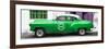 Cuba Fuerte Collection Panoramic - Green Pontiac 1953 Original Classic Car-Philippe Hugonnard-Framed Photographic Print