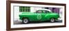 Cuba Fuerte Collection Panoramic - Green Pontiac 1953 Original Classic Car-Philippe Hugonnard-Framed Photographic Print