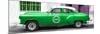 Cuba Fuerte Collection Panoramic - Green Pontiac 1953 Original Classic Car-Philippe Hugonnard-Mounted Premium Photographic Print