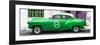 Cuba Fuerte Collection Panoramic - Green Pontiac 1953 Original Classic Car-Philippe Hugonnard-Framed Photographic Print