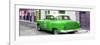 Cuba Fuerte Collection Panoramic - Green Taxi Pontiac 1953-Philippe Hugonnard-Framed Photographic Print