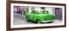 Cuba Fuerte Collection Panoramic - Green Taxi Pontiac 1953-Philippe Hugonnard-Framed Photographic Print