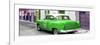 Cuba Fuerte Collection Panoramic - Green Taxi Pontiac 1953-Philippe Hugonnard-Framed Photographic Print