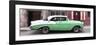 Cuba Fuerte Collection Panoramic - Green Vintage American Car-Philippe Hugonnard-Framed Photographic Print