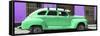 Cuba Fuerte Collection Panoramic - Green Vintage Car Trinidad-Philippe Hugonnard-Framed Stretched Canvas