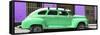 Cuba Fuerte Collection Panoramic - Green Vintage Car Trinidad-Philippe Hugonnard-Framed Stretched Canvas