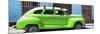 Cuba Fuerte Collection Panoramic - Green Vintage Car-Philippe Hugonnard-Mounted Photographic Print