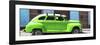 Cuba Fuerte Collection Panoramic - Green Vintage Car-Philippe Hugonnard-Framed Photographic Print