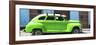 Cuba Fuerte Collection Panoramic - Green Vintage Car-Philippe Hugonnard-Framed Photographic Print