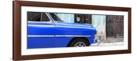 Cuba Fuerte Collection Panoramic - Havana Blue Car-Philippe Hugonnard-Framed Photographic Print