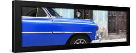 Cuba Fuerte Collection Panoramic - Havana Blue Car-Philippe Hugonnard-Framed Photographic Print