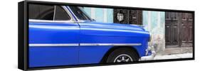 Cuba Fuerte Collection Panoramic - Havana Blue Car-Philippe Hugonnard-Framed Stretched Canvas