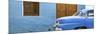 Cuba Fuerte Collection Panoramic - Havana Blue Street-Philippe Hugonnard-Mounted Photographic Print