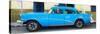 Cuba Fuerte Collection Panoramic - Havana Classic American Blue Car-Philippe Hugonnard-Stretched Canvas