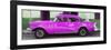 Cuba Fuerte Collection Panoramic - Havana Classic American Deep Pink Car-Philippe Hugonnard-Framed Photographic Print