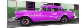 Cuba Fuerte Collection Panoramic - Havana Classic American Deep Pink Car-Philippe Hugonnard-Mounted Photographic Print