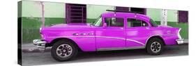 Cuba Fuerte Collection Panoramic - Havana Classic American Deep Pink Car-Philippe Hugonnard-Stretched Canvas