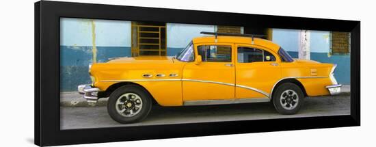 Cuba Fuerte Collection Panoramic - Havana Classic American Orange Car-Philippe Hugonnard-Framed Photographic Print