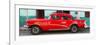 Cuba Fuerte Collection Panoramic - Havana Classic American Red Car-Philippe Hugonnard-Framed Photographic Print