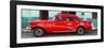 Cuba Fuerte Collection Panoramic - Havana Classic American Red Car-Philippe Hugonnard-Framed Photographic Print