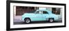 Cuba Fuerte Collection Panoramic - Havana Club and Blue Classic Car-Philippe Hugonnard-Framed Photographic Print